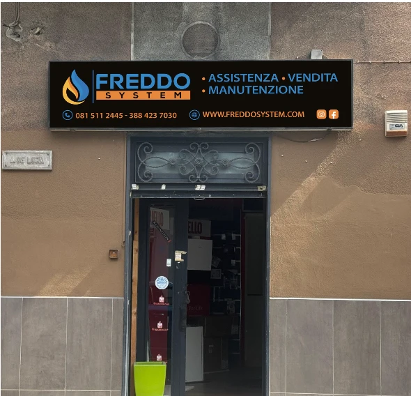 Il negozio Freddo System a Mugnano del Cardinale