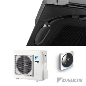 CLIMATIZZATORE  DAIKIN BLUEVOLUTION A CASSETTA ROUND FLOW 12000 BTU FCAG35A R-32 WI-FI OPTIONAL CON COMANDO A FILO E GRIGLIA DESIGN NERO