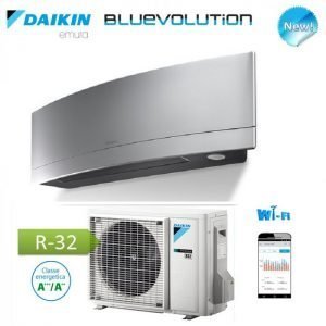 CLIMATIZZATORE DAIKIN BLUEVOLUTION INVERTER SERIE EMURA SILVER 18000 BTU FTXJ50MW R-32 WI-FI INTEGRATO CLASSE A++