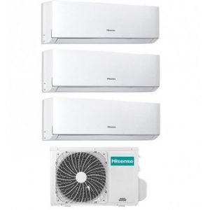 CLIMATIZZATORE HISENSE TRIAL SPLIT INVERTER SERIE NEW COMFORT 9+12+12 CON 3AMW72U4RFA R-32 WI-FI OPTIONAL 9000+12000+12000 - NEW - immagine 1