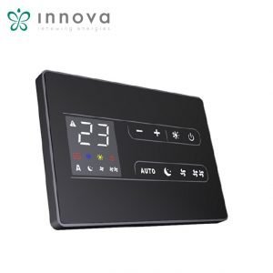 INNOVA PANNELLO COMANDI A MURO SMART TOUCH CON TERMOSTATO E SONDA AMBIENTE PER VENTILCONVETTORE FAN COIL COD. ECA649II