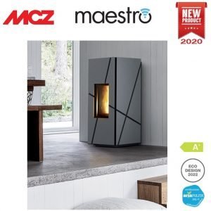 STUFA A PELLET MCZ GROOVE COMFORT AIR MATIC 8 M1 7,8 KW RIVESTIMENTO SERPENTINO SU 3 LATI - TECNOLOGIA MAESTRO CORE - NEW 2020