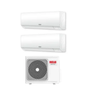 Climatizzatore Riello Dual Split Inverter serie AARIA PLUS I 9+9 con AARIA MULTI 250 R-32 Wi-Fi Integrato