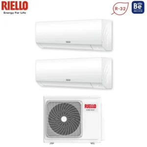 CLIMATIZZATORE  Dual Split Riello Aaria Plus I 12+12 con AARIA MULTI 250 P R-32 Wi-Fi Integrato