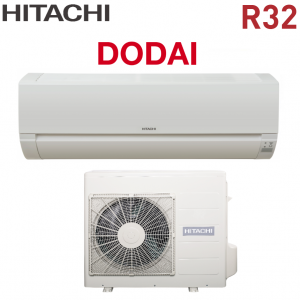 CLIMATIZZATORE HITACHI SERIE DODAI 18000 BTU RAK-50PED CON RAC-50WED GAS R-32 WI-FI OPTIONAL