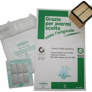Set Farfalla per VK135/6 (6 Super-Filtrello per VK135/6, 6 Dovina, Microfiltro igienico per VK135/6) - immagine 1